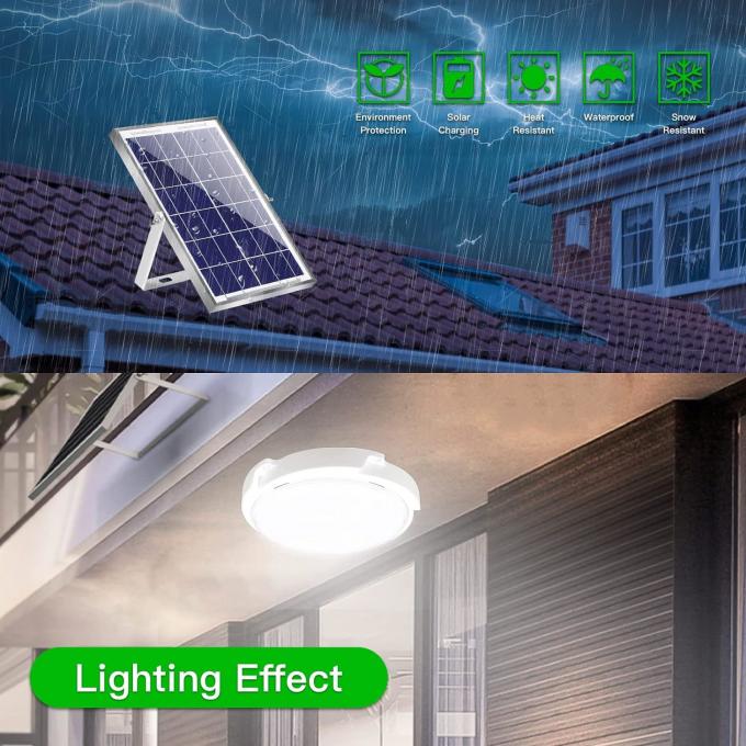Solar Ceiling Light with Remote Control & Light Sensor