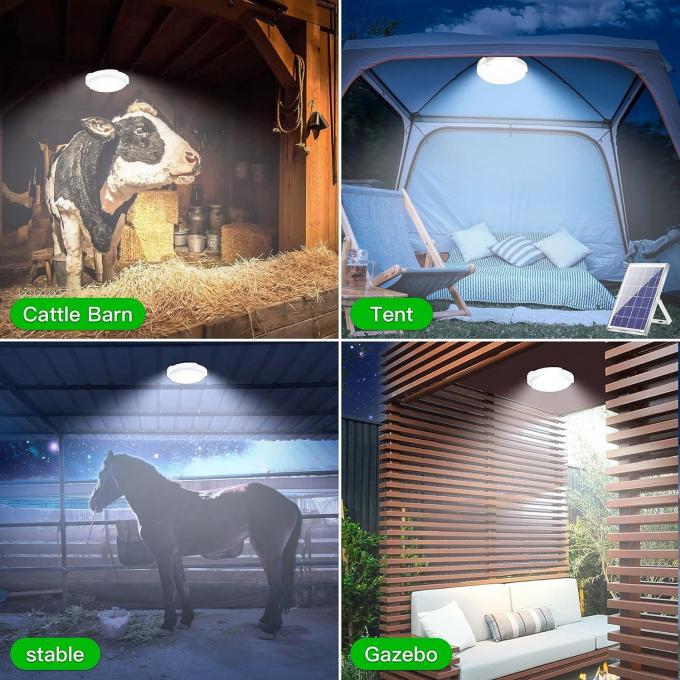 Solar Ceiling Light with Remote Control & Light Sensor