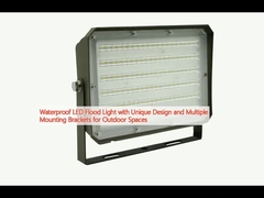 Projecteur LED étanche avec un design unique et plusieurs supports de montage pour les espaces extérieurs