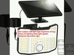 Éclairage solaire extérieur à haute luminosité économie d'énergie éclairage LED éclairage de rue jardin étanche lumière de décoration