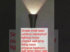 Éclairage extérieur simple à petite taille étanche à l'eau maison lampe murale créative salon entrée chambre à coucher lampe murale vente directe