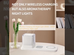 Chargement sans fil LED lumière de nuit 3000K - 4000K Aromathérapie lumière de nuit