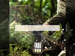 Lumière de camping suspendue à LED de 10W 1600K 3200K 4500K USB Accrocheuse avec Bluetooth Audio