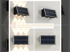 Éclairage solaire intelligent IP65 capteur de mouvement Éclairage murale lumineux réglable
