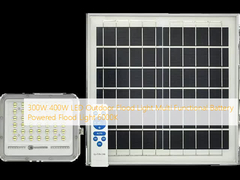300W 400W LED extérieur de lumière d'inondation multi-fonctionnelle alimenté par batterie lumière d'inondation 6000K