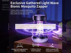 Lampe anti-moustiques UV 3-en-1 pour le camping et les urgences avec batterie de sécurité pour animaux de compagnie de 4000 mAh