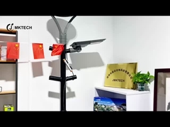 70Ra tout en un éclairage de rue solaire 160lm/W Éclairage extérieur LED solaire 6V