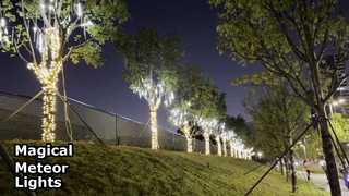 Meteor Shower Lights Outdoor Waterproof