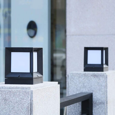 Buen precio Lámparas modernas de columnas de puertas negras / grises Luces exteriores inteligentes para columnas de puertas en línea