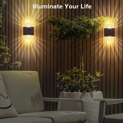 Buon prezzo 2000K Lampade per recinzioni a energia solare IP44 Lampade LED decorative esterne 5V in linea