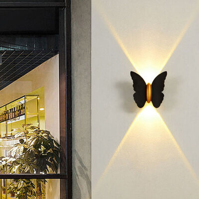 Goede prijs Aluminium vlinder wandlamp Buiten vlinder lichten voor de muur online