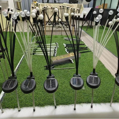 Guter Preis IP65 Wasserdichte LED Sonnenfeuerpfeilerlicht Plug-in für Außengarten Terrasse Urlaub Dekorationsbeleuchtung Online