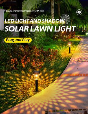 Buen precio Frío Caliente Blanco RGB Color Cambiante luces de jardín solar de exterior a prueba de agua LED para Pathway 2 paquetes en línea