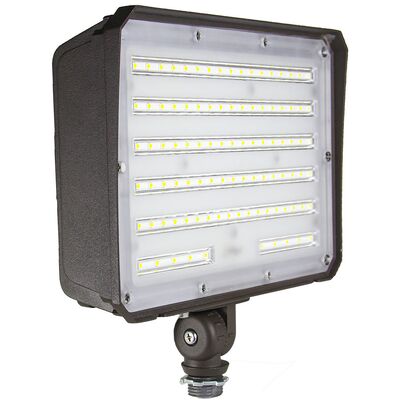 Harga yang bagus Lampu Sorot LED 80W 100W IP65 Tahan Air 100-277Vac Bersertifikasi DLC ETL on line