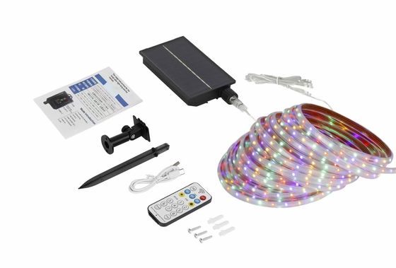 Guter Preis 3+2-Meter-Solar-Lichtband mit 550 Lumen und 5V/1,2W Solarpanel für energieeffiziente Außenbeleuchtung Online
