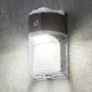 Harga yang bagus ETL & DLC Certified LED Outdoor Wall Light, 18W Waterproof Wall Lamp untuk halaman, Garasi & Corridor Lighting, Brown / Putih Opsional on line