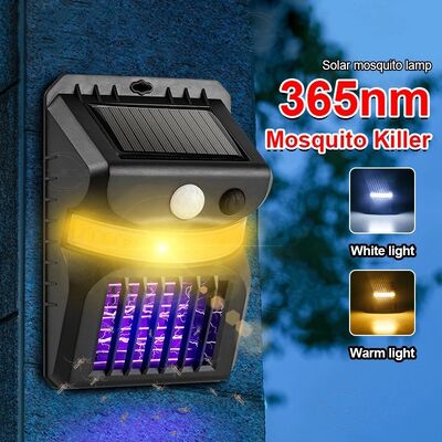Bom preço Iluminação com Sensor de Movimento Humano Alimentada por Energia Solar | Armadilha para Mosquitos Externa 2 em 1, Luz para Gramado de Caminho de Jardim on-line