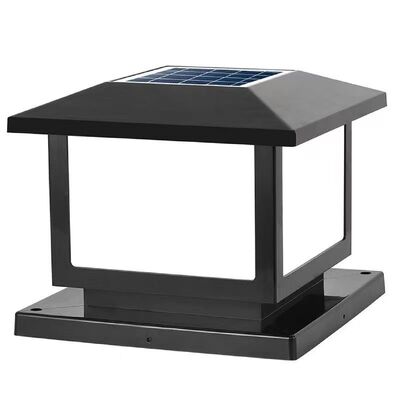 Harga yang bagus Smart Solar Pillar Light Empat Warna, Kebun dan Villa Solar Powered Taman Pagar Landscape Light on line