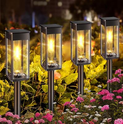 Decorative Solar Path Lights 3000K Waterproof Solar Pathway Lights 3LM