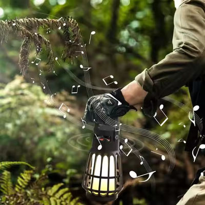 Harga yang bagus 10W LED Hanging Camping Light 1600K 3200K 4500K USB Hanging Light Dengan Bluetooth Audio on line