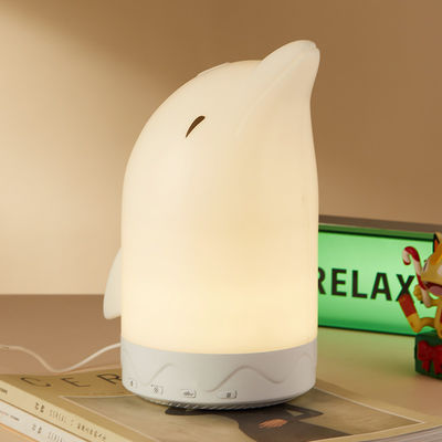 Portable LED Night Light 100V - 240V Dolphin Table Lamp White With Music Function