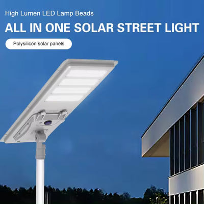 Waterproof All In One Solar Street Light 100W Aluminum Outdoor Light 18V 36V