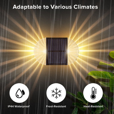 5V Solar Wall Light IP44 Outdoor Solar Fence Lights 2000K For Outdoor Decorative