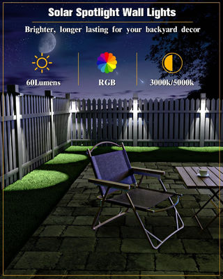 قیمت خوب چراغ های خورشیدی 50 لومن در فضای باز IP65 RGB رنگ LED چراغ های 12 حالت آنلاین
