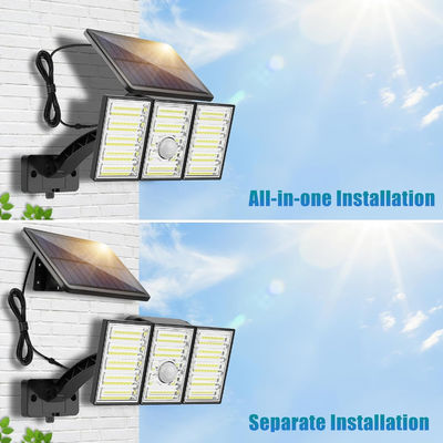 قیمت خوب 600LM لامپ حسگر بدن خورشیدی 6W حسگر بدن انسان نور IP65 آنلاین