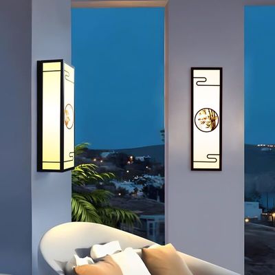 Copper Marble House Door Light Solar Waterproof Outdoor Wall Lights