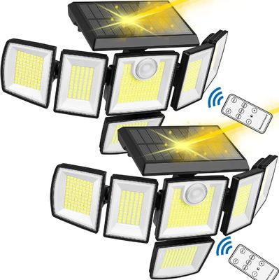Waterproof Solar Wall Light 6W Outdoor Motion Sensor Light 600 Lumen