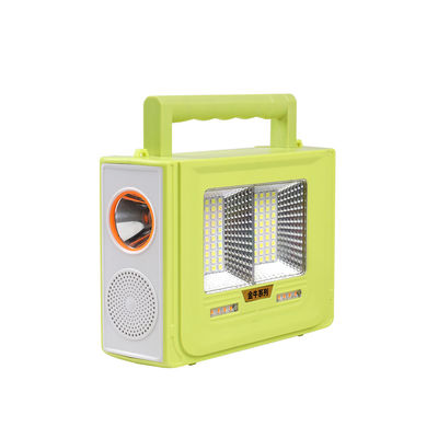 IP65 Solar Work Light Ultra Bright Rechargeable LED Floodlight 6V With Bluetooth Speaker