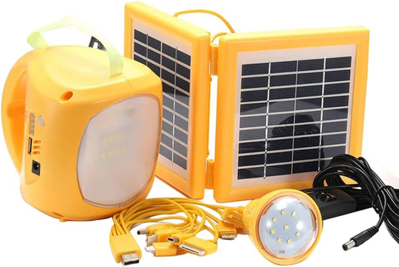 Solar Lighting With Led Bulb Portable Solar Power System Emergency LED With Charger Solar Light