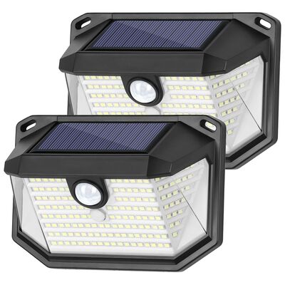 Bon prix Lampe solaire murale à détecteur de mouvement PIR | Éclairage de sécurité pour jardin et couloir extérieur en ligne