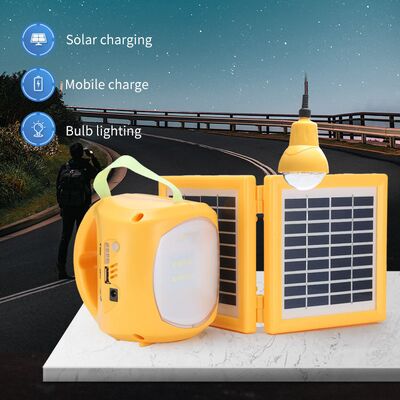 Solar Lighting With Led Bulb Portable Solar Power System Emergency LED ...